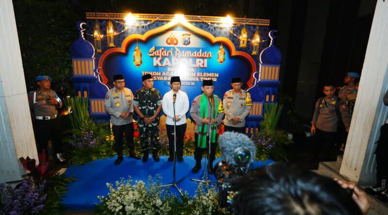 Safari Ramadhan di Jatim, Kapolri Ajak Seluruh Elemen Bersatu Jaga Kamtibmas-Dukung Program Presiden