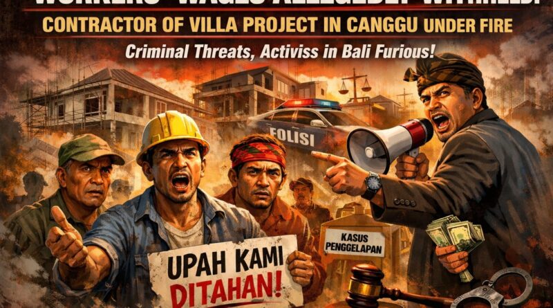 ‎UPAH BURUH DIDUGA DITAHAN! KONTRAKTOR PROYEK VILLA DI CANGGU DISERET KE PUSARAN SKANDAL — BAU PIDANA MENYENGAT, KEADILAN DITANTANG TERBUKA!