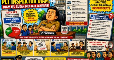 Seminggu Berlalu, Plt Inspektur Diam. Diam Itu Sudah Menjadi Jawaban.