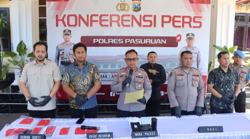Polres Pasuruan Ungkap Tambang Andesit Ilegal di Purwosari, 5 Orang Ditetapkan Sebagai Tersangka