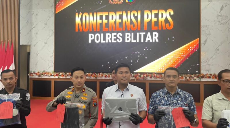 *Polres Blitar Amankan Residivis Pembobol Tiga Gedung Sekolah*