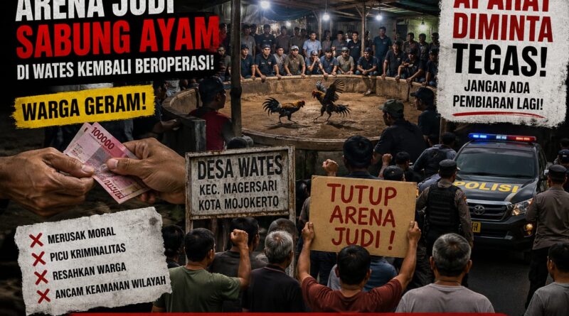 Arena Judi Sabung Ayam di Wates Diduga Bangkit Lagi: Warga Murka, Ketegasan Aparat Dipertanyakan