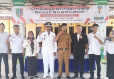 Kepala Desa Gebangbunder Lantik Kepala Dusun Jatisari.
