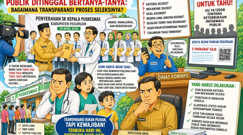 Dipilih Berdasarkan Apa? Publik Menunggu Jawaban atas 32 SK Kepala Puskesmas