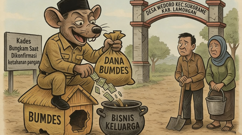 Realisasi Ketahanan Pangan Dana Desa Tahun 2025, 20% Di Desa Wedoro Perlu Dipertanyakan, Kades Dan Ketua BUMDes Bungkam Saat Dikonfirmasi…???