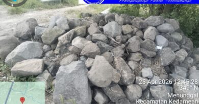 Dugaan Proyek Fiktif TPT Desa Menunggal, Masyarakat Layangkan Dumas ke Aparat Penegak Hukum