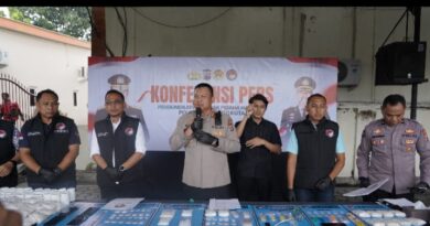Polres Mojokerto Kota Amankan Barang Bukti Ungkap Narkoba Senilai 1,1 Miliar