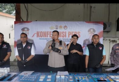 Polres Mojokerto Kota Amankan Barang Bukti Ungkap Narkoba Senilai 1,1 Miliar