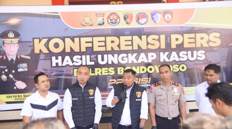 Polres Bondowoso Ungkap Live Streaming Asusila Dua Tersangka Diamankan