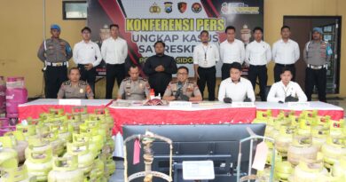 Polresta Sidoarjo Ungkap Sindikat LPG Oplosan di Rumah Kontrakan Amankan Dua Tersangka