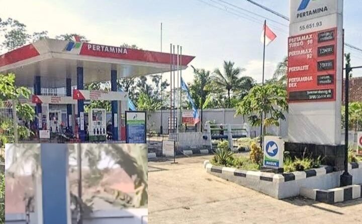 Diduga Praktik Pengangsu Thander BBM Subsidi Pertalite Kongkalikong Operator SPBU 55.651.93 Jadi Sorotan Warga