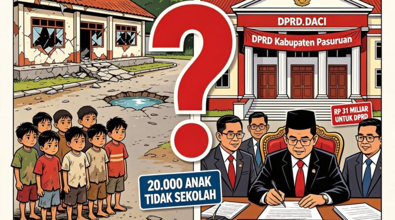 20.000 Anak Tak Sekolah, DPRD Pasuruan Anggarkan Rp 31 Miliar untuk Diri Sendiri