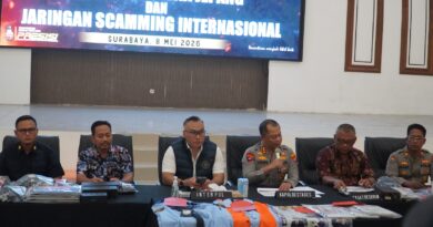 Polrestabes Surabaya Bongkar Markas Scaming Jaringan Internasional 44 Orang Diamankan