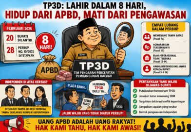 TP3D: Lahir Cepat, Hidup dari APBD, Minim Pengawasan”