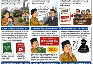 PAK KADES MAU MINTA CSR KE PABRIK DI DESANYA. KATA PERDA: DILARANG!