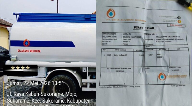 Polres Lamongan Tindak Tegas , Aduan Warga Terkait Aktivitas Penyalahgunaan BBM ilegal