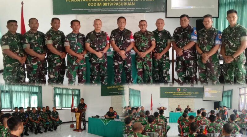 Tingkatkan Profesionalisme Babinsa, Kodim 0819 Pasuruan Gelar Pendayagunaan Koramil Model TA. 2026