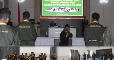 Ujian Kenaikan Tingkat Pencak Silat Militer Kodim 0819 Pasuruan