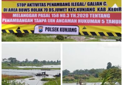 Sedotan Pasir Ilegal di Kunjang Menggila, Polsek Kunjang Diduga Tutup Mata