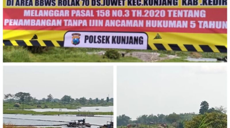 Sedotan Pasir Ilegal di Kunjang Menggila, Polsek Kunjang Diduga Tutup Mata