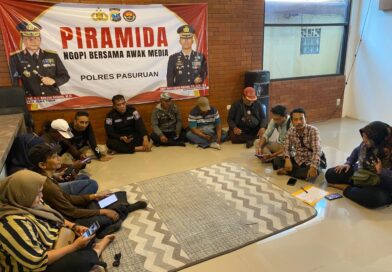 Ngopi Bareng Awak Media, Polres Pasuruan: Media Punya Peran Vital dalam Kinerja Kepolisian