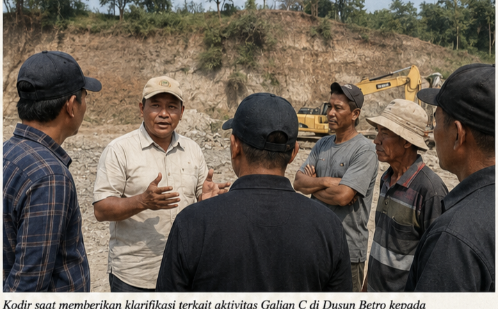 Kodir Klarifikasi Aktivitas Galian C di Dusun Betro, Sebut Sebelumnya Terjadi Miskomunikasi