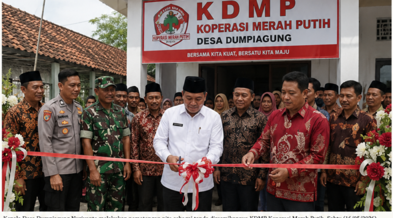 Peresmian KDMP Koperasi Merah Putih Desa Dumpiagung Diharapkan Mampu Dongkrak Perekonomian Warga