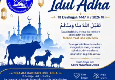 Pimpinan Media Cakranusantara.online Ucapkan Selamat Hari Raya Iduladha 1447 Hijriah kepada Umat Muslim