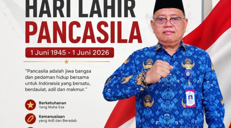 Kepala Cabang Dinas Pendidikan Wilayah Kabupaten Lamongan Ucapkan Selamat Hari Lahir Pancasila 1 Juni 2026