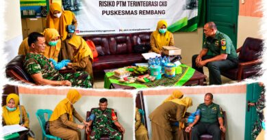 Prajurit Sehat, Tugas Kuat: Personel Koramil 12/Rembang Jalani Skrining Kesehatan