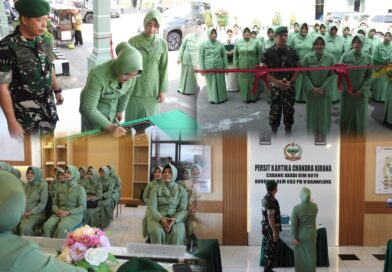 Ketua Persit KCK Cabang XXXIII Kodim 0819 Resmikan Kantor Baru Hasil Renovasi