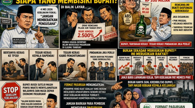 Rencana Pajak Air Tanah Pasuruan 2026: Siapa yang Membisiki Bupati?