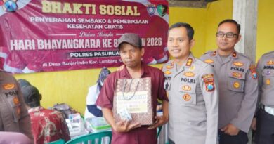 Kapolres Pasuruan Blusukan ke Rumah Warga Kurang Mampu di Lumbang, Salurkan Bansos dan Layanan Kesehatan Gratis