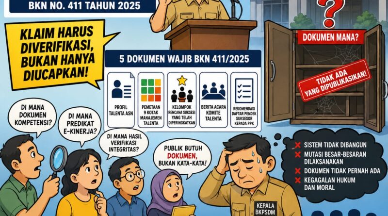 Sistem Merit Bukan Pidato: Tunjukkan Dokumennya