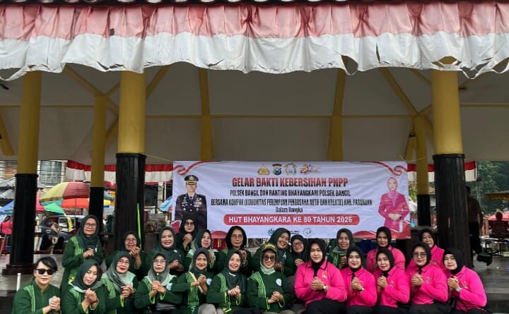 Polsek Bangil Gelar Bakti Sosial Bersama Forkopimcam dan KOMPPAK Sambut Hari Bhayangkara ke-80