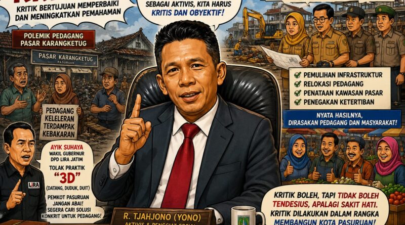 SILAKAN KRITIK,… TIDAK BOLEH TENDESIUS APALAGI SAKIT HATI
