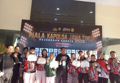 Kontingen Karate Polres Pasuruan Raih Lima Medali pada Kejuaraan HUT Bhayangkara ke-80 Tahun 2026