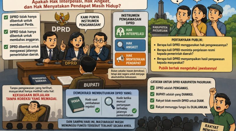 Ke Mana Fungsi Pengawasan DPRD? Apakah Hak Interpelasi, Hak Angket, dan Hak Menyatakan Pendapat Masih Hidup?