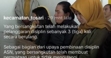 Pembinaan ASN Model Apa Ini? Bupati Harus Segera Panggil Camat Tosari Tidak ada yang menolak penegakan disiplin ASN.