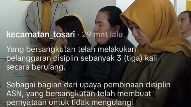 Pembinaan ASN Model Apa Ini? Bupati Harus Segera Panggil Camat Tosari Tidak ada yang menolak penegakan disiplin ASN.