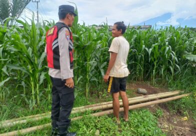 Bhabinkamtibmas Polsek Sukorejo Dampingi Kelompok Tani Optimalkan Lahan Produktif untuk Dukung Ketahanan Pangan