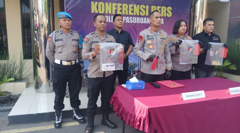Polres Pasuruan Kota Ungkap Dua Kasus Curas, Pasutri Pelaku Ditangkap dan Dua Motor Korban Dikembalikan