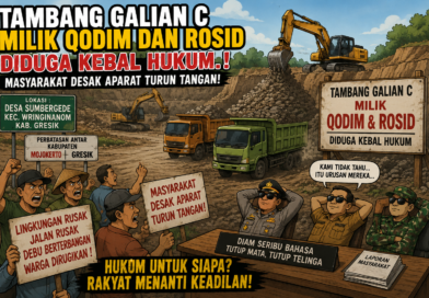 Diduga Kebal Hukum, Aktivitas Galian C di Perbatasan Gresik-Mojokerto Jadi Sorotan Warga, Penegak Hukum Dinilai Tutup Mata Adanya Tambang Galian C Tersebut