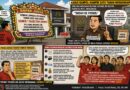 KASUS BANPOL HAMPIR SATU TAHUN MENGENDAP. SEBUAH KARANGAN BUNGA DATANG KE KEJARI.