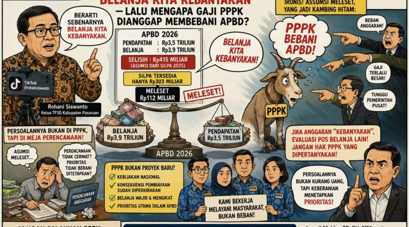 Ketua TP3D Akui ‘Belanja Kita Kebanyakan’, Mengapa PPPK yang Disalahkan?