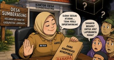 Diduga Dana Kompensasi Pemasangan WiFi MyRepublic di Desa Sumberagung Belum Dimanfaatkan, Kepala Desa Jadi Sorotan Warga, Pertanyaan Kemana larinya Dana Kompensasi tersebut…???