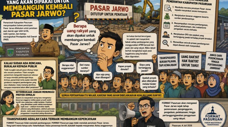 Pasar Jarwo Akan Dibangun: Berapa Uang Rakyat Akan Dibelanjakan?