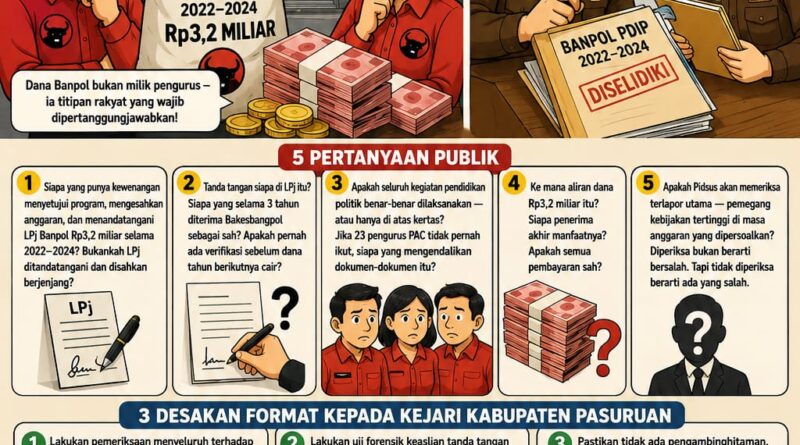 Kasus Banpol PDIP Pasuruan: Jangan Sampai Hukum Hanya Mengorbankan Kader Bawah