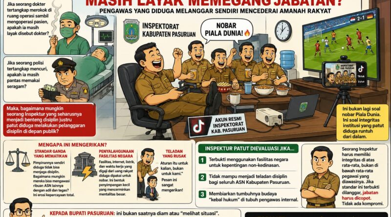 PENGAWAS DIPERTANYAKAN, INTEGRITAS DIPERTARUHKAN: MASIHKAH INSPEKTUR KABUPATEN PASURUAN LAYAK MEMIMPIN