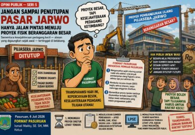 PASAR JARWO DITUTUP, ANGGARAN MASIH GELAP: JANGAN BIARKAN KESEJAHTERAAN PEDAGANG DIKORBANKAN DEMI PROYEK BESAR